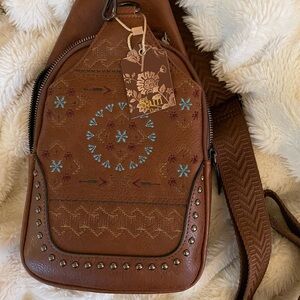 NWT Leather Crossbody Bag